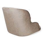 Стул с мягкой бежевой обивкой из велюра и подъемно-поворотным механизмом на черных колесиках Harper Beige варинант исполнения - 2 | Loft Concept в Липецке