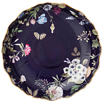 Ваза фарфоровая круглая на ножке с рисунком цветов Garden Whisper Porcelain Set  варинант исполнения - 1 | Loft Concept в Липецке