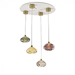 Подвесной светильник с прозрачным стеклянным плафоном округлой формы Effervia  варинант исполнения - 6 | Loft Concept в Липецке