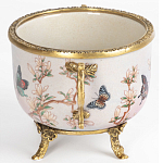 Фарфоровая чаша с бронзовыми элементами Eden Garden варинант исполнения - 3 | Loft Concept в Липецке