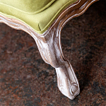 Диван из натурального бука бежевый с изображением птиц и цветов Beige Green Chinoiserie Garden Sofa варинант исполнения - 6 | Loft Concept в Липецке