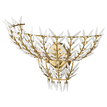 Бра золотого цвета с белыми стеклянными лепестками Hanging Flowers варинант исполнения - 2 | Loft Concept в Липецке