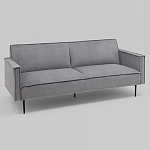 Диван современный вельветовый прямой Worcester Серый варинант исполнения - 1 | Loft Concept в Липецке