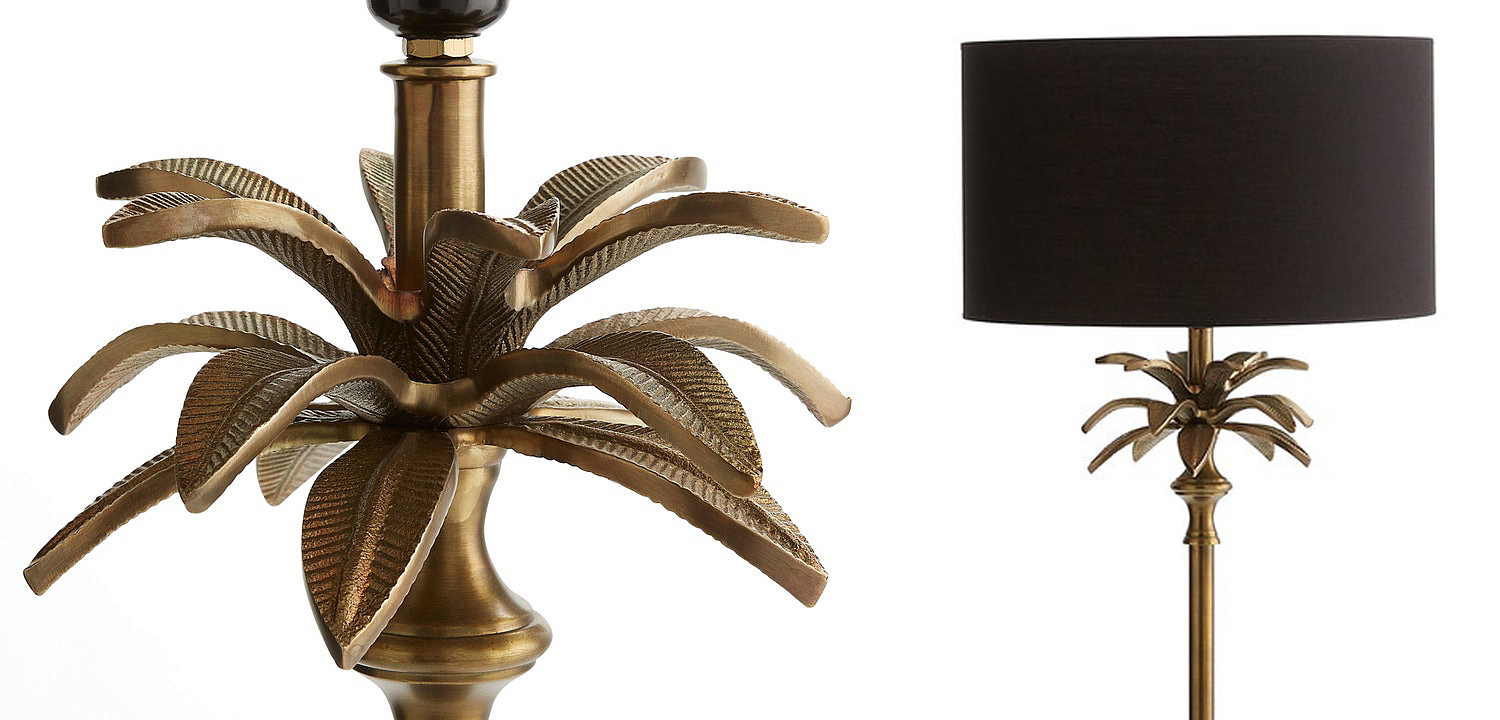 Торшер Palm Black Lampshade Торшер Palm Black Lampshade - Loft-Concept в Липецке