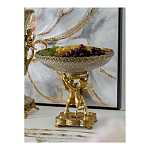 Чаша фарфоровая на двух бронзовых ангелах Eden Garden варинант исполнения - 4 | Loft Concept в Липецке