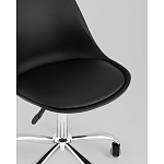 Офисный стул на металлическом основании EGGERY Black пластик варинант исполнения - 2 | Loft Concept в Липецке