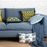 Чехол на подушку с двусторонним принтом и кисточками Ophelia Grove варинант исполнения - 6 | Loft Concept в Липецке