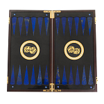 Нарды настольные из натурального камня лазурит и долерит Backgammon from Stone варинант исполнения - 2 | Loft Concept в Липецке