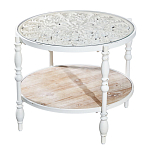 Журнальный столик из натурального дерева в винтажном стиле Openwork Coffee Table варинант исполнения - 1 | Loft Concept в Липецке