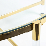 Кофейный столик со столешницей из стекла Crossy варинант исполнения - 3 | Loft Concept в Липецке