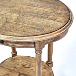 Деревянный овальный кофейный стол Margery Provence Coffee Table варинант исполнения - 4 | Loft Concept в Липецке