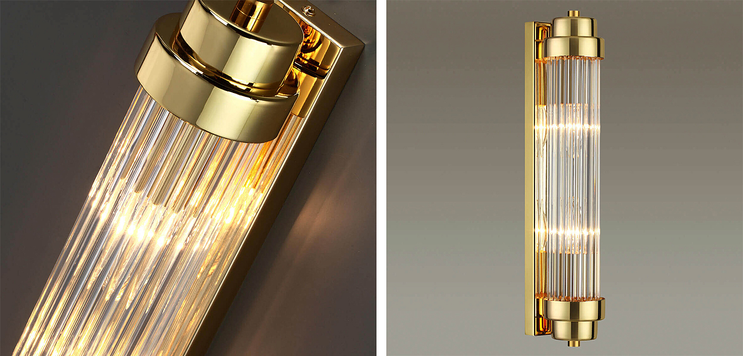Бра Dirck Glass TUBE Sconce Gold Бра Dirck Glass TUBE Sconce Gold - Loft-Concept в Липецке
