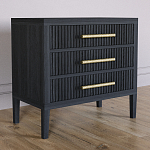 Тумба Primo  с тремя ящиками шпон Черный дуб варинант исполнения - 3 | Loft Concept в Липецке