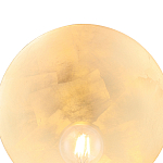 Бра с золотым круглым отражателем и открытой лампой Sun Glow Disc варинант исполнения - 5 | Loft Concept в Липецке