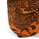 Пуф Wakonda Terracotta Tiger Mountain с Круглыми ножками  варинант исполнения - 1 | Loft Concept в Липецке