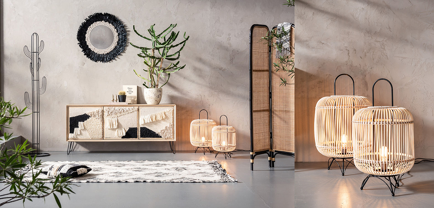 Настольная лампа Rattan Cage Настольная лампа Rattan Cage - Loft-Concept в Липецке