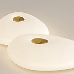 Потолочный светильник с тремя овальными матовыми плафонами TRIDalmen варинант исполнения - 2 | Loft Concept в Липецке