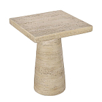 Столик приставной с квадратной столешницей Textured Cream Table варинант исполнения - 2 | Loft Concept в Липецке