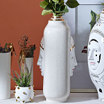 Ваза с золотисто-белыми фрагментами Faces of Imagination варинант исполнения - 9 | Loft Concept в Липецке