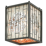 Бра с круглой зеркальной вставкой с эффектом ржавчины Stunning Radiance варинант исполнения - 3 | Loft Concept в Липецке