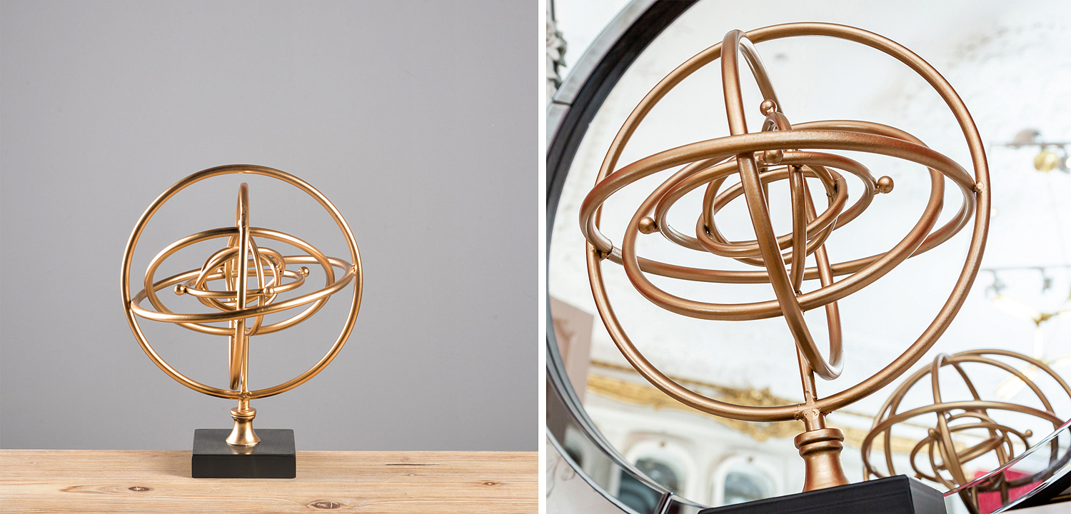 Статуэтка Sphere Sundial gold Статуэтка Sphere Sundial gold - Loft-Concept в Липецке
