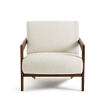 Кресло Avalon White Boucle из массива ореха варинант исполнения - 4 | Loft Concept в Липецке