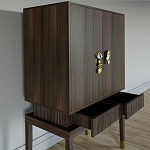 Кабинетный шкаф Elsa Dreams Walnut с 2-мя ящиками варинант исполнения - 2 | Loft Concept в Липецке