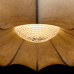 Подвесной светильник с белым фигурным абажуром и мягкими волнистыми краями Cloud Motion  варинант исполнения - 14 | Loft Concept в Липецке