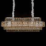 Люстра овальной формы хрустальная в неоклассическом стиле Majesty варинант исполнения - 1 | Loft Concept в Липецке