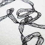 Кресло без подлокотников на деревянных ножках белое с вышивкой Sharp Armchair варинант исполнения - 5 | Loft Concept в Липецке