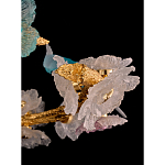 Люстра круглая на золотом каркасе с птичками и цветочным декором Miscellaneous herbs варинант исполнения - 9 | Loft Concept в Липецке