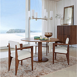 Кресло обеденное Alcove White Boucle из массива ореха варинант исполнения - 10 | Loft Concept в Липецке