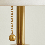 Настольная лампа на круглом основании из натурального камня Bartolomeo варинант исполнения - 3 | Loft Concept в Липецке