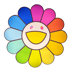 Светильник разноцветный подсолнух Takashi Murakami 1