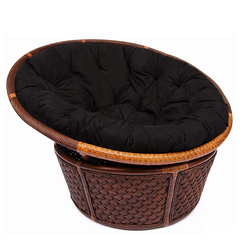 Кресло Bamboo black Черный Коричневый Кресло Bamboo black Черный Коричневый в Липецке | Loft Concept