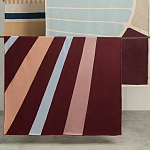 Плед из хлопка с геометрическим рисунком Elan Stripe Addison варинант исполнения - 7 | Loft Concept в Липецке