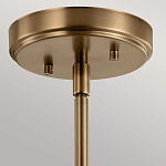 Подвесной светильник цвета латунь с прозрачным стеклянным плафоном в форме колокола Kichler варинант исполнения - 6 | Loft Concept в Липецке