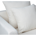 Дизайнерское кресло мягкое с обивкой из рогожки кремового цвета Decoration of Everything варинант исполнения - 2 | Loft Concept в Липецке