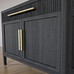 Буфет Primo с двумя ящиками и двумя фасадами Черный дуб варинант исполнения - 6 | Loft Concept в Липецке