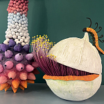 Статуэтка фантастический фрукт Exotic Tropical Fruit orange and white 67 варинант исполнения - 1 | Loft Concept в Липецке