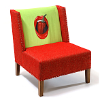 FUN Armchair "Chili Pepper" Red Дизайнерское кресло с цветным принтом варинант исполнения - 3 | Loft Concept в Липецке