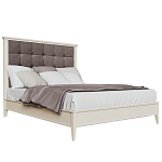 Кровать из массива бука с мягким изголовьем Tasteful Furniture варинант исполнения - 1 | Loft Concept в Липецке