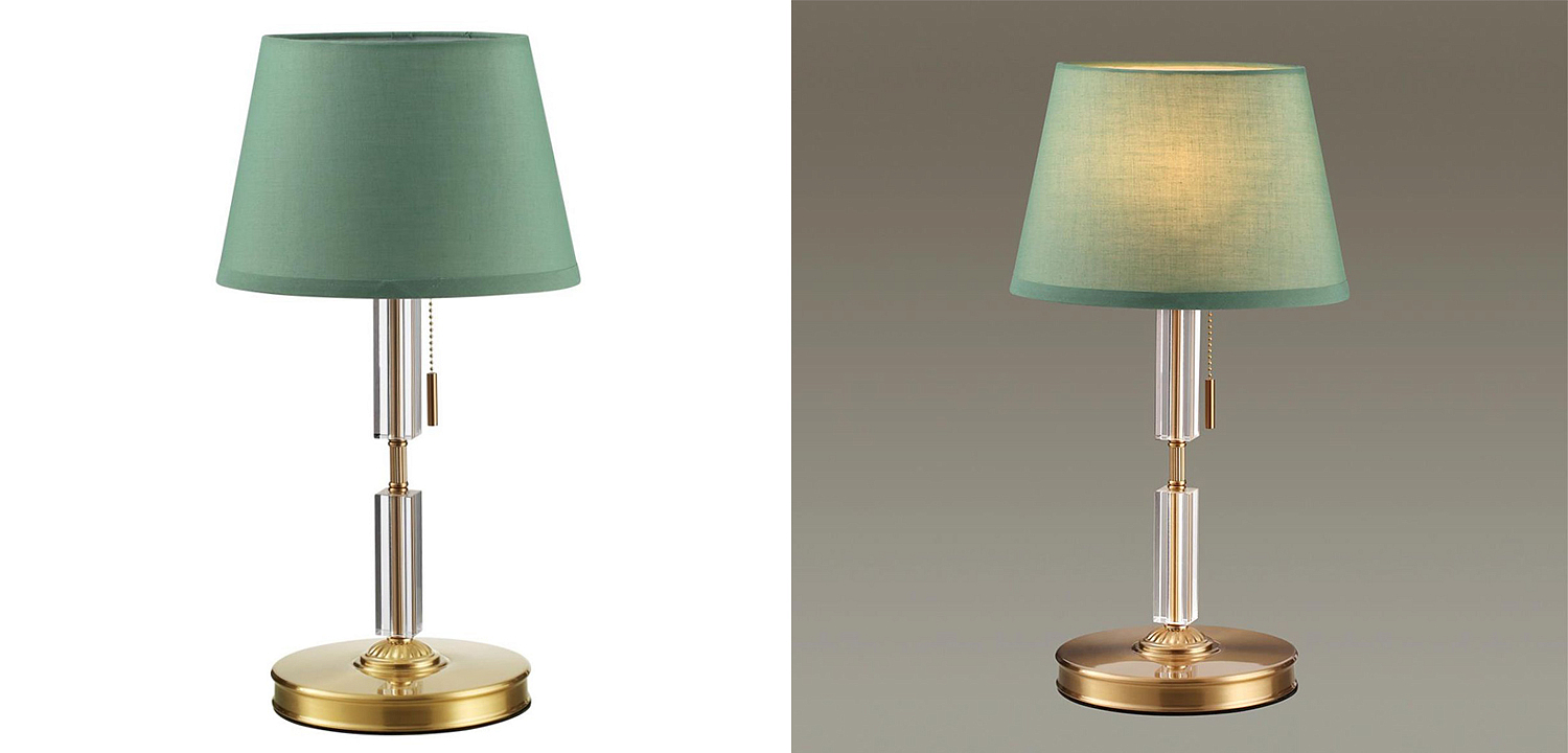 Настольная лампа Ramona Green Table Lamp Настольная лампа Ramona Green Table Lamp - Loft-Concept в Липецке