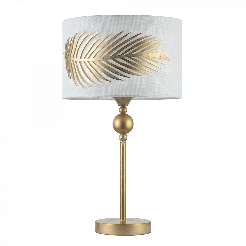 Настольная лампа Golden Feather Table lamp Белый Золотой Настольная лампа Golden Feather Table lamp Белый Золотой в Липецке | Loft Concept