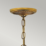 Люстра цвета латунь с 5-ю плафонами из рельефного стекла в форме ананаса Hinkley варинант исполнения - 6 | Loft Concept в Липецке