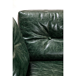 Диван Лофт Натуральная Винтажная кожа Зеленый Two Seat Encounter Leather Sofa варинант исполнения - 4 | Loft Concept в Липецке