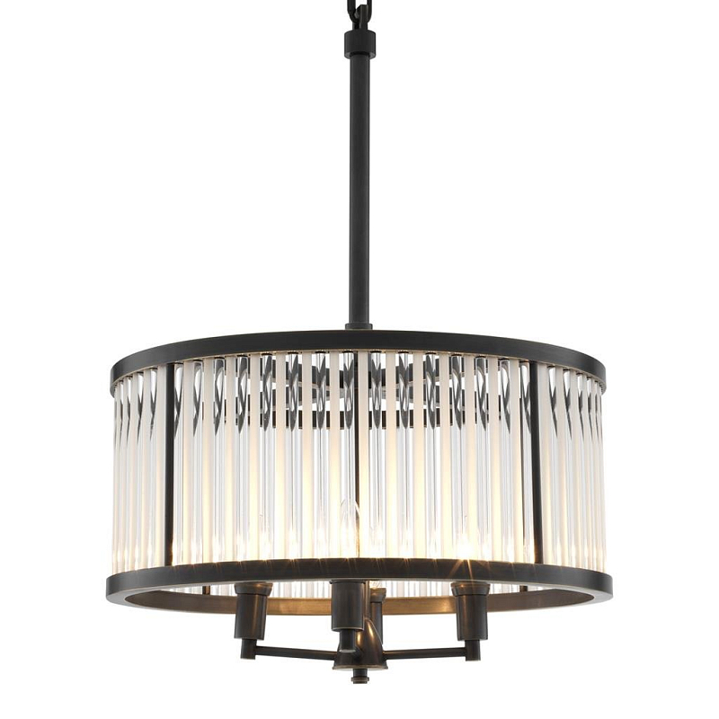 Люстра Chandelier Darcy Bronze Темная бронза Прозрачный (Transparent) Люстра Chandelier Darcy Bronze Темная бронза Прозрачный (Transparent) в Липецке | Loft Concept