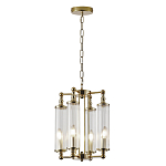 Люстра 4-мя прозрачными цилиндрическими плафонами Jeanette варинант исполнения - 2 | Loft Concept в Липецке