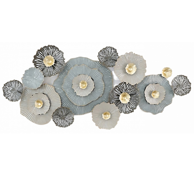 Панно настенное Blank Sheet Gray Flower Серый Панно настенное Blank Sheet Gray Flower Серый в Липецке | Loft Concept
