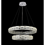 Люстра на 2 кольца с текстурной огранкой Reflection of Reality варинант исполнения - 4 | Loft Concept в Липецке